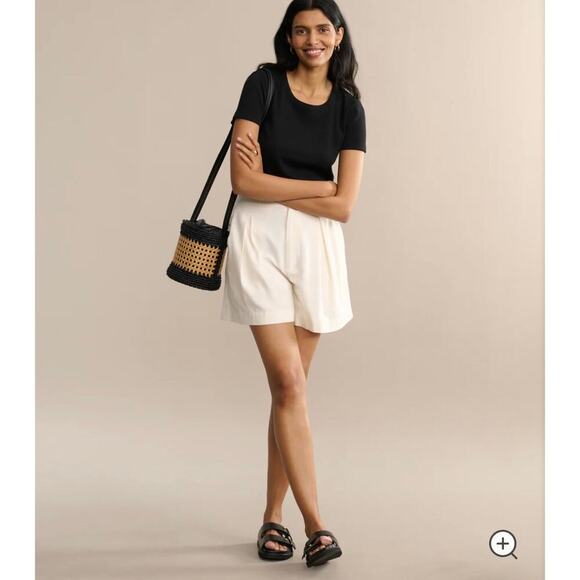 NWT Jenni Kayne Silk Pleated Short - Picture 1 of 8